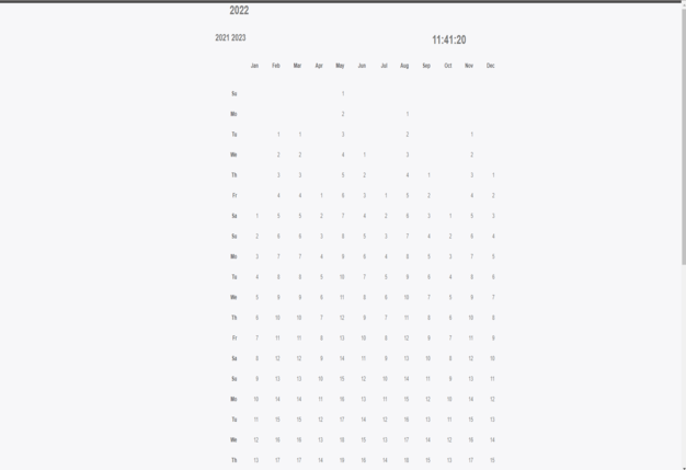 jQuery Calendar